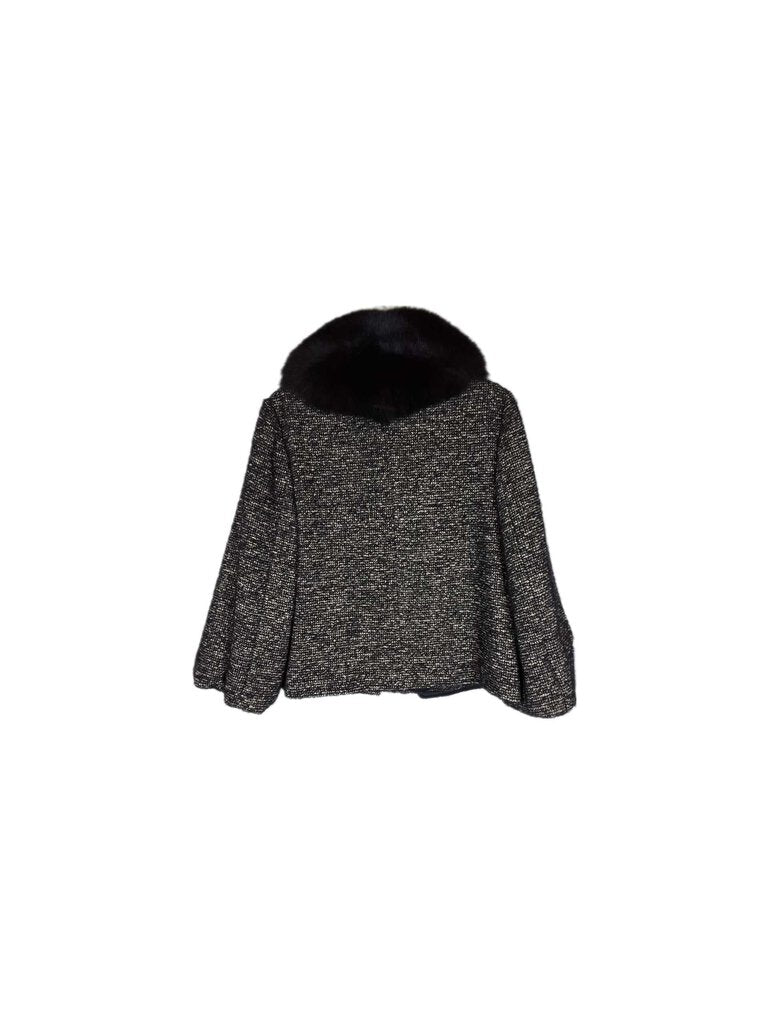 Peserico Tweed Jacket w/ Fox