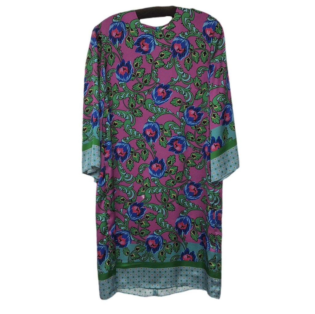 Mirto long sleeve dress/big floral/satin