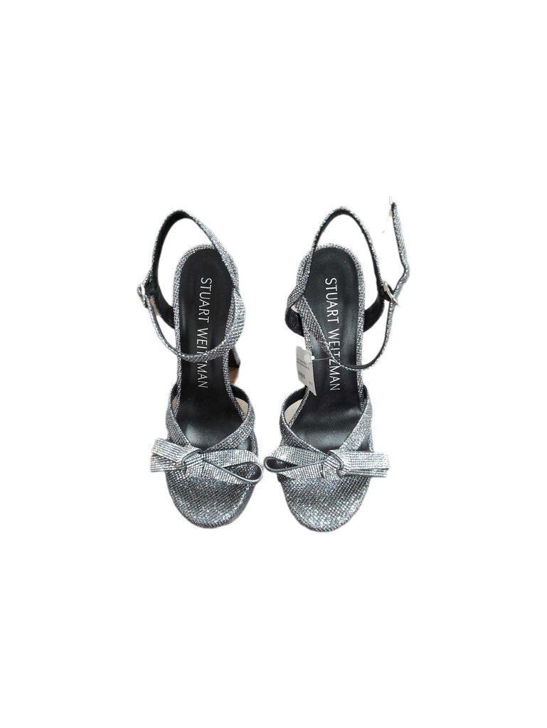 Stuart Weitzman stilleto shimmer sandal