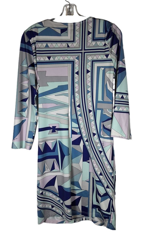 Emilio Pucci long sleeve knit dress/classic print