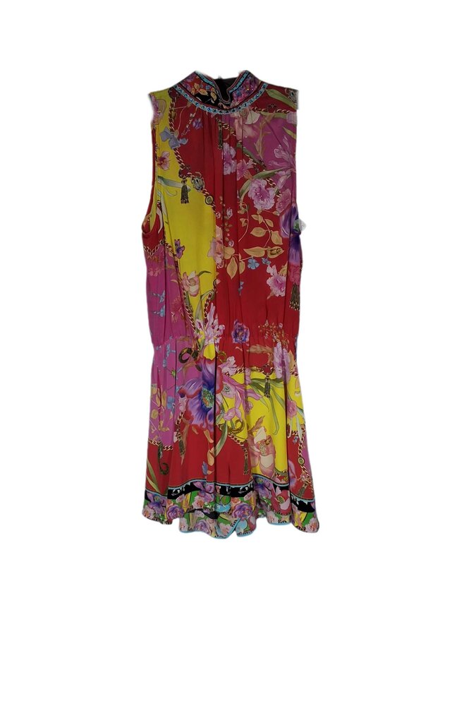 Camilla sleeveless floral romper/tassels