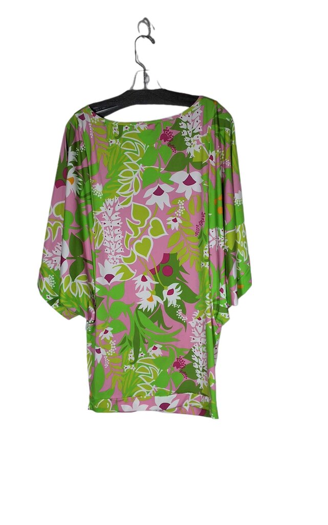 Trina Turk knit caftan/coverup/big floral