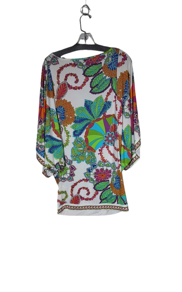 Trina Turk knit caftan/coverup/abstrct floral