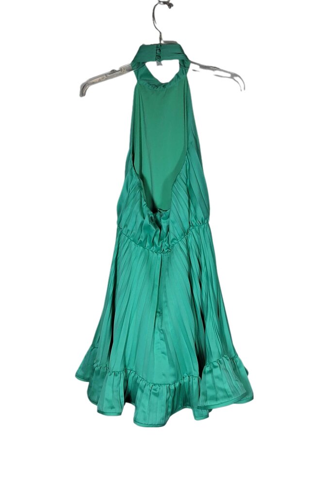 Amur pleated halter cockatail dress/satin