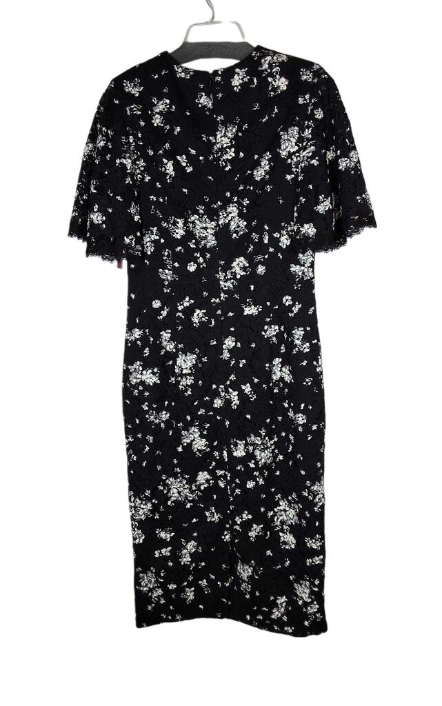 Lela Rose lace floral cocktail dress