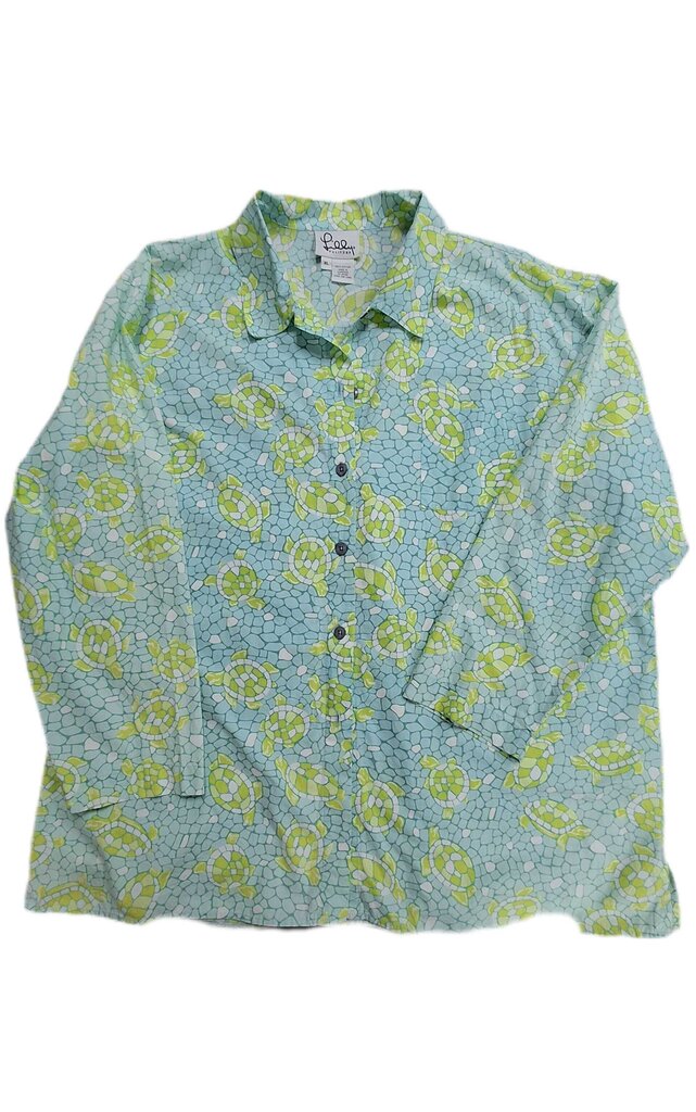 Lilly Pulitzer long sleeve shirt w/turtles (vintage)