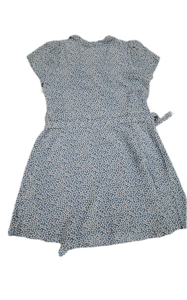 Madewell flutter sleeve wrap dress w/tiny floral