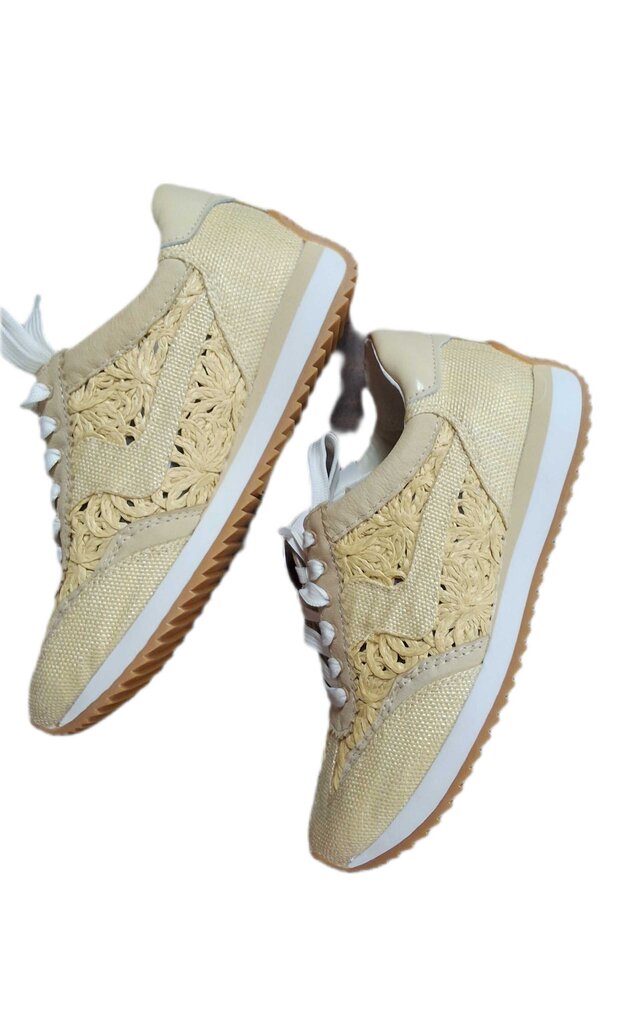 Dolce Vita raffia macarame sneakers