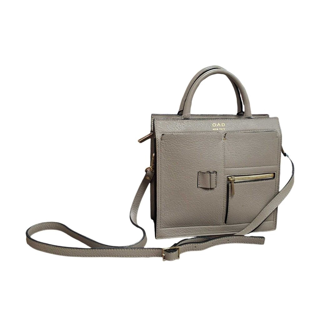 OAD NY leather satchel crossbody/suede lining