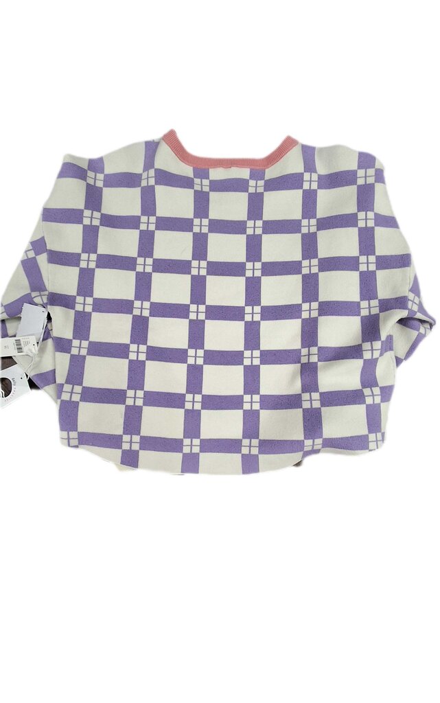 Anthropologie/Daily Ritual crop sweater/squares