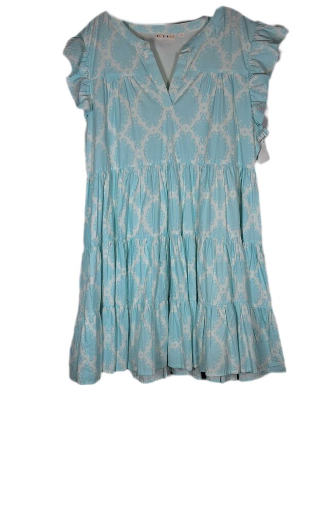 Roller Rabbit flutter sleeve tiered dress/lattice
