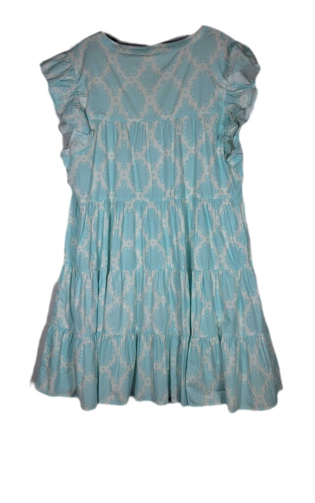 Roller Rabbit flutter sleeve tiered dress/lattice