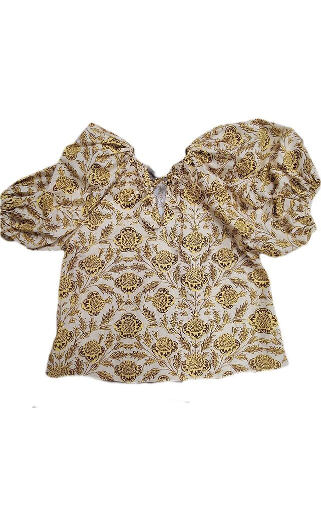 Rhode puff short sleeve top/floral