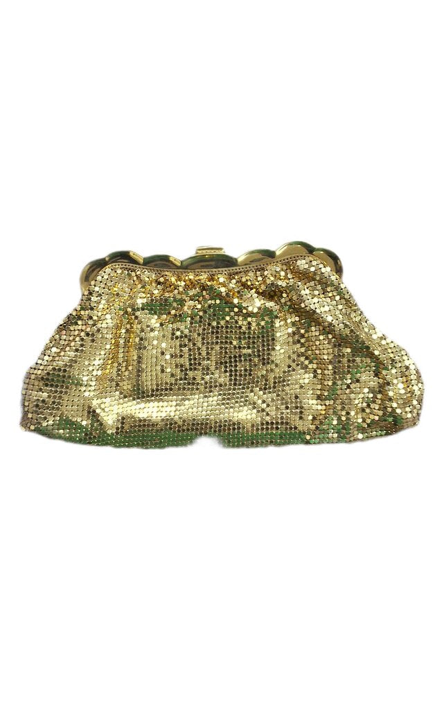 White & Davis metallic clutch/NO STRAP