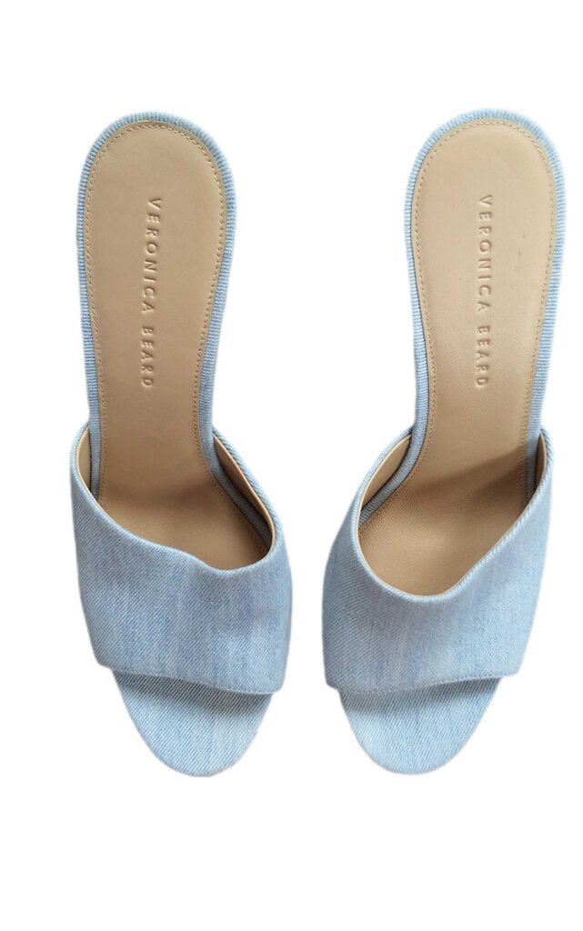 Veronica Beard cork wedge slide sandal