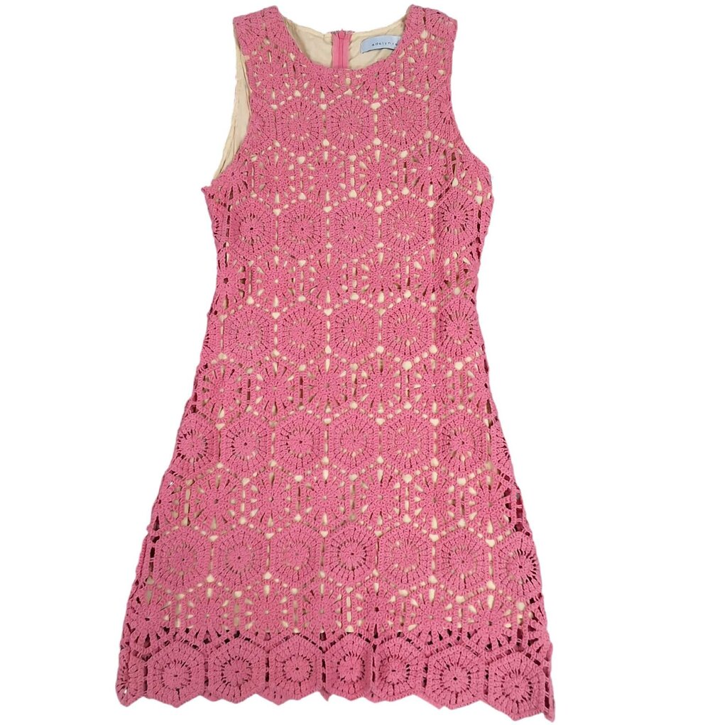 adelyn rae sleeveless sheath/crochet