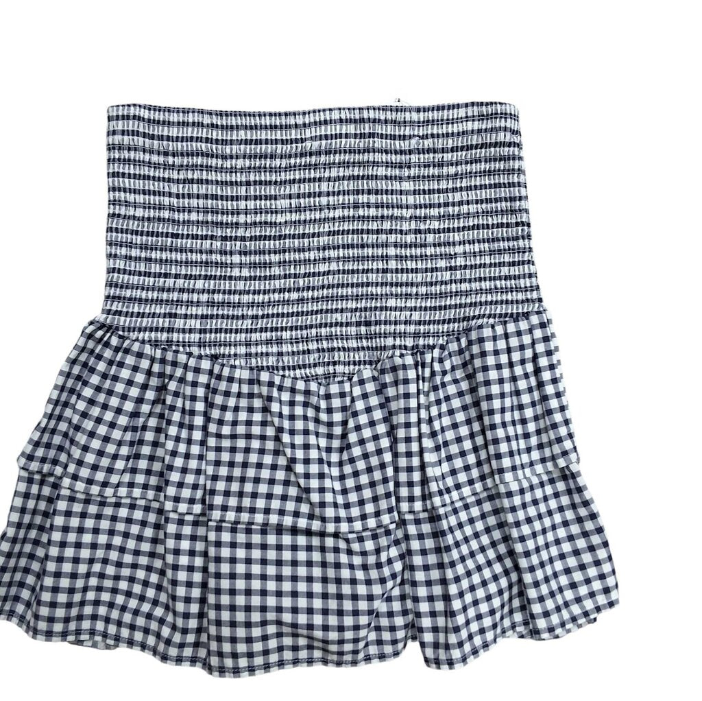 Nation short gathered skirt/check