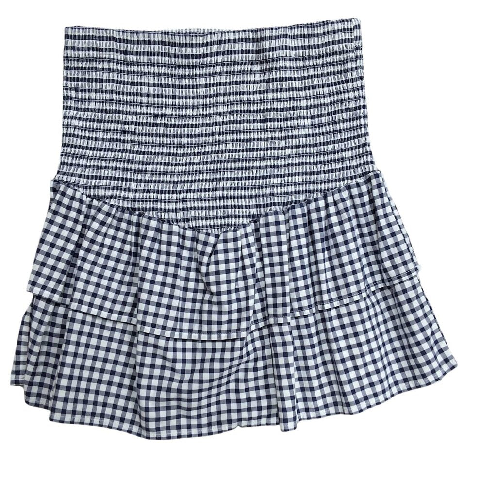 Nation short gathered skirt/check