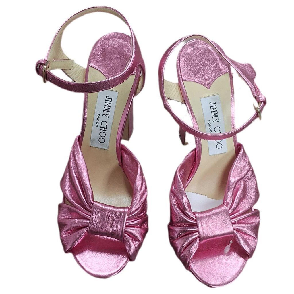 Jimmy Choo Platform high heel metallic