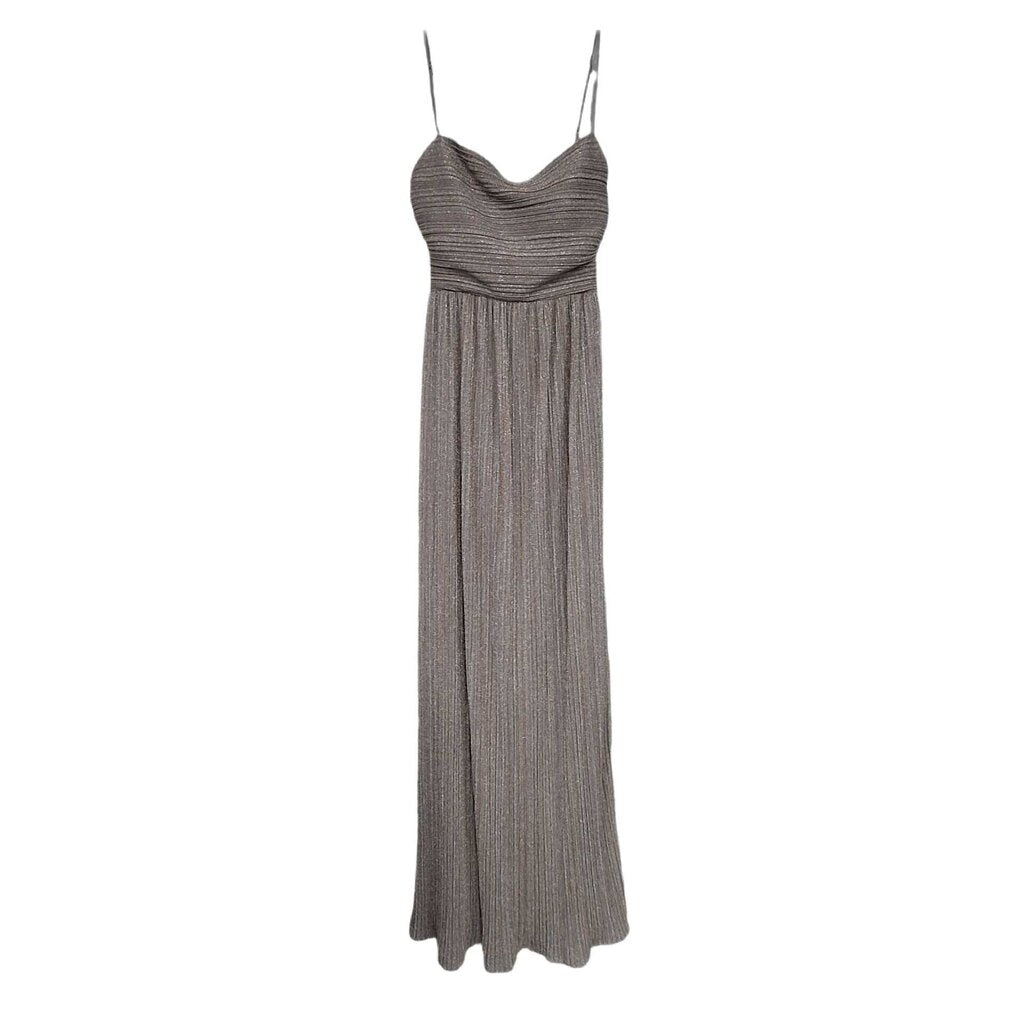 Black Halo sleeveless cocktail gown/shimmer