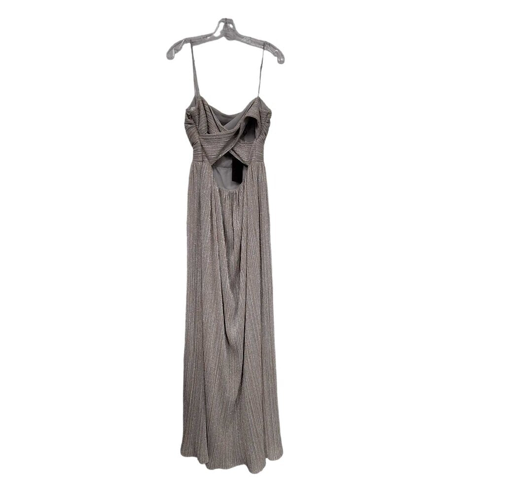 Black Halo sleeveless cocktail gown/shimmer