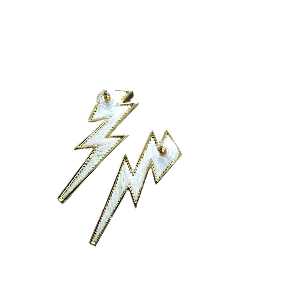 Migonne Gavigan lightening bolt earrings