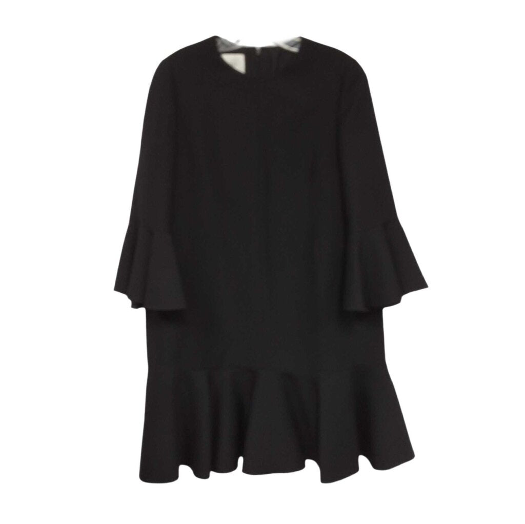 Valentino bell sleeve cocktail dress/flounce