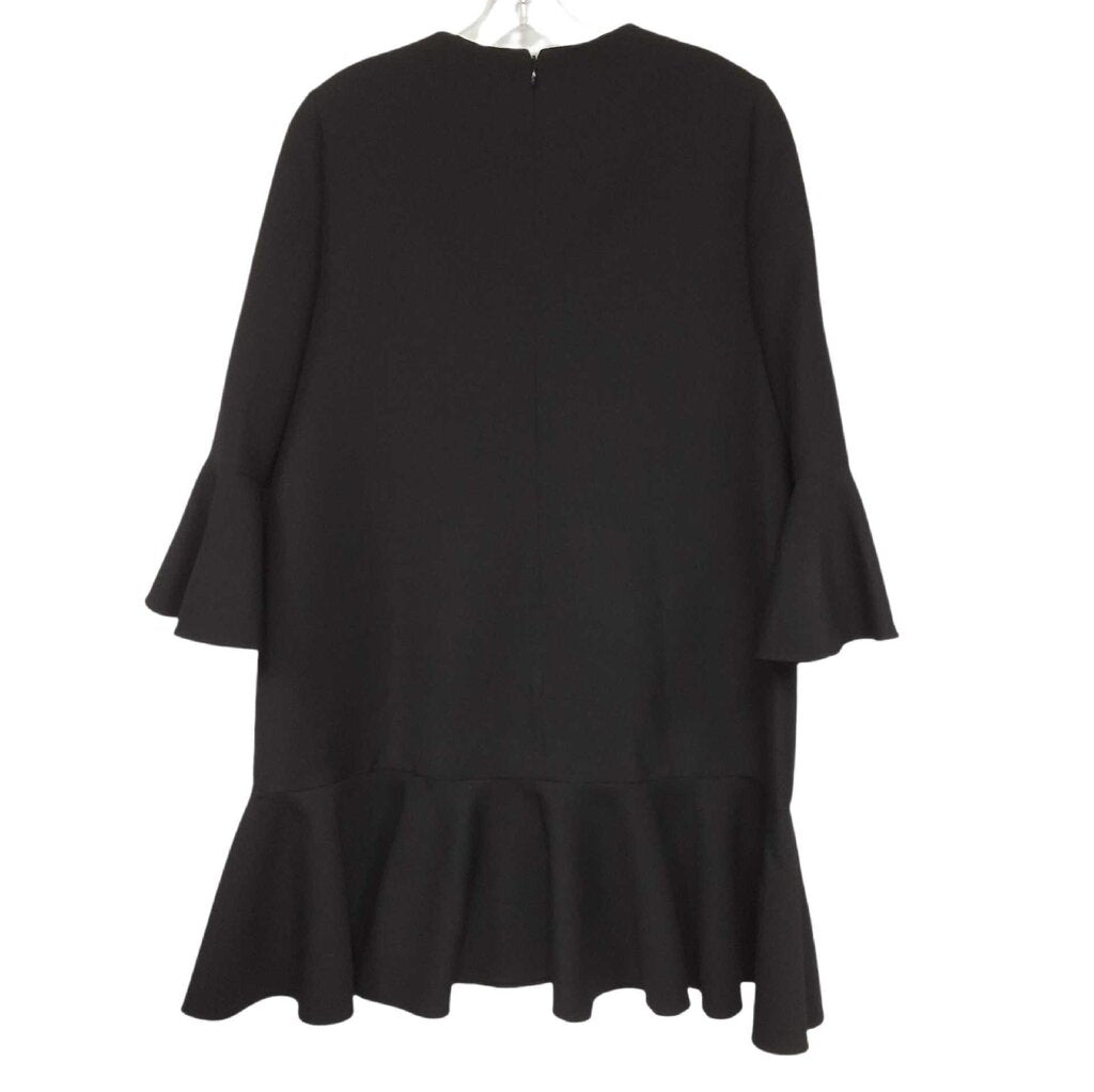 Valentino bell sleeve cocktail dress/flounce