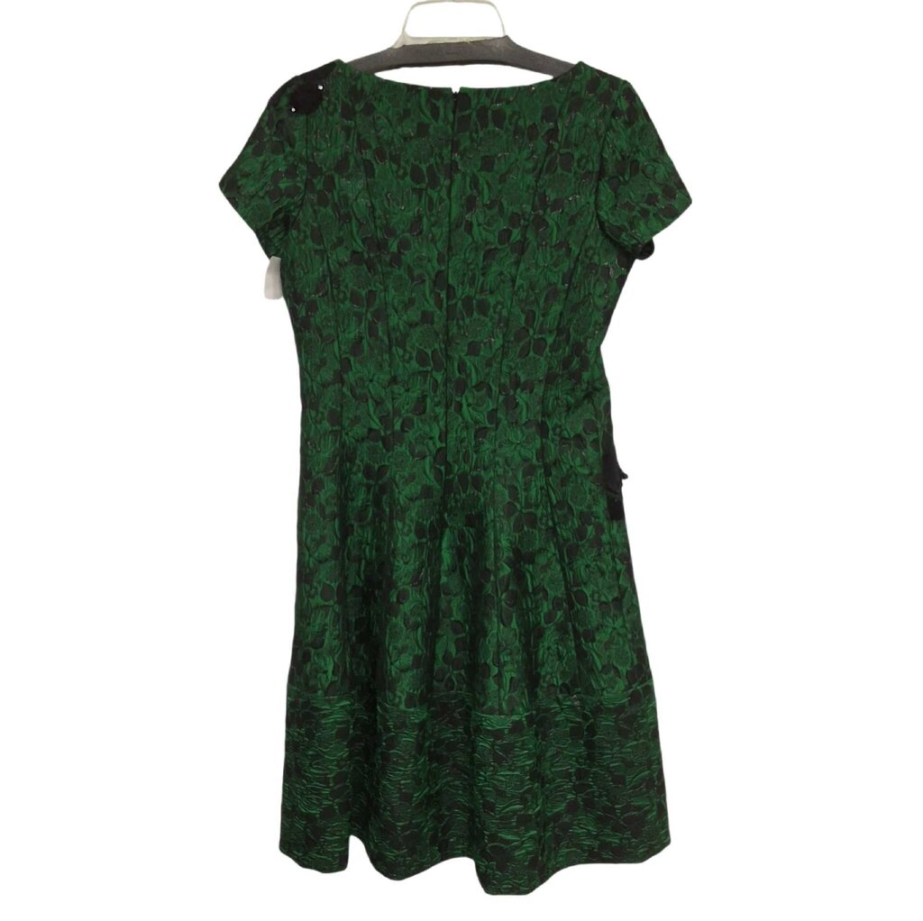 Teri Jon short sleeve brocade cocktail dress/shimmers