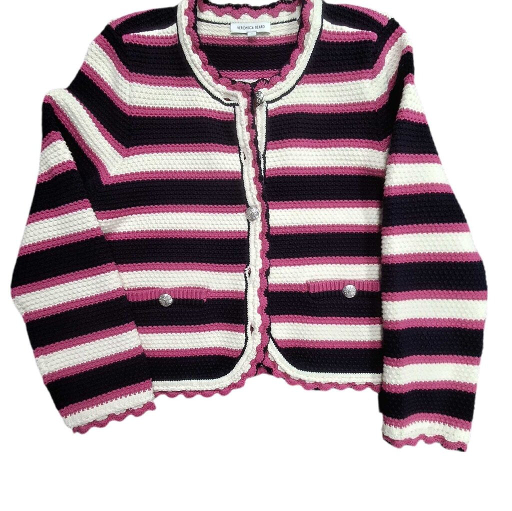 Veronica Beard cardigan/stripe