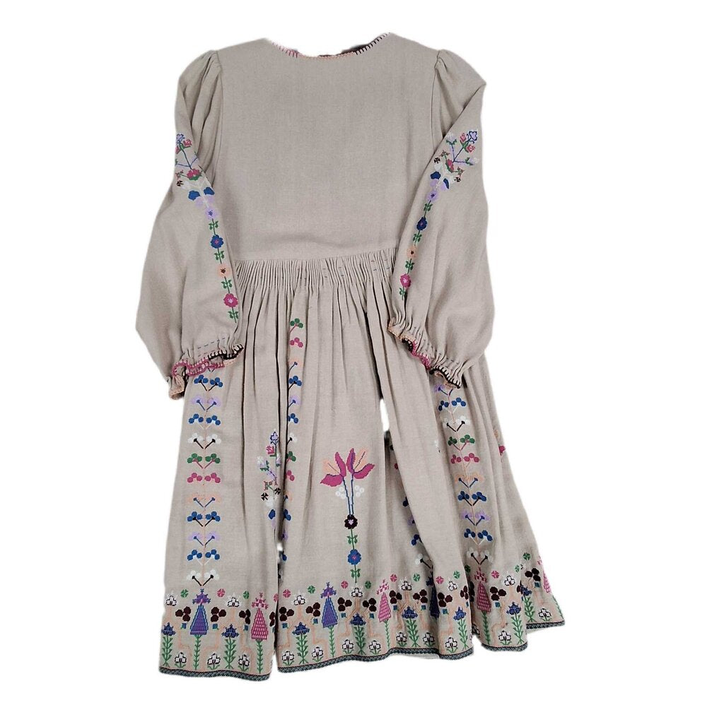 DES/Ulla Johnson long sleeve dress/cross stich dress