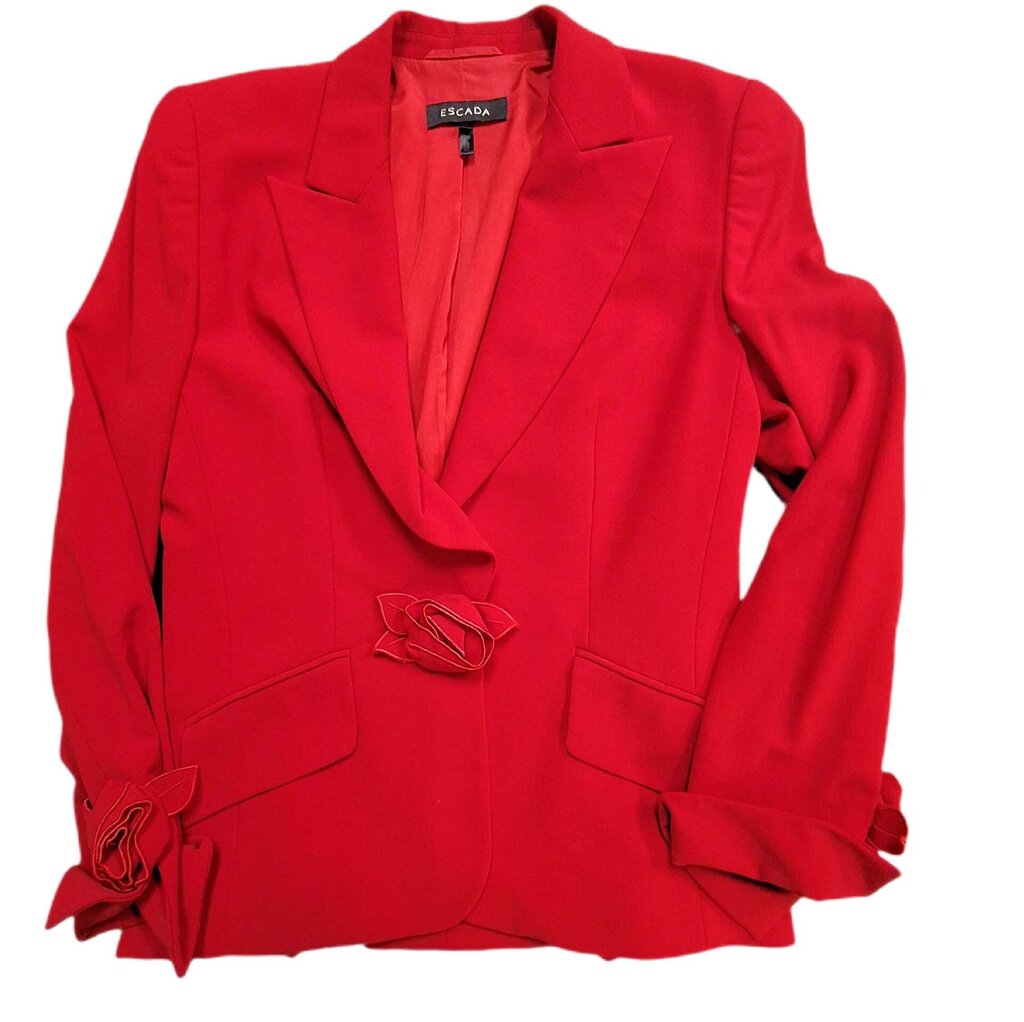 Escada blazer/ rosette button