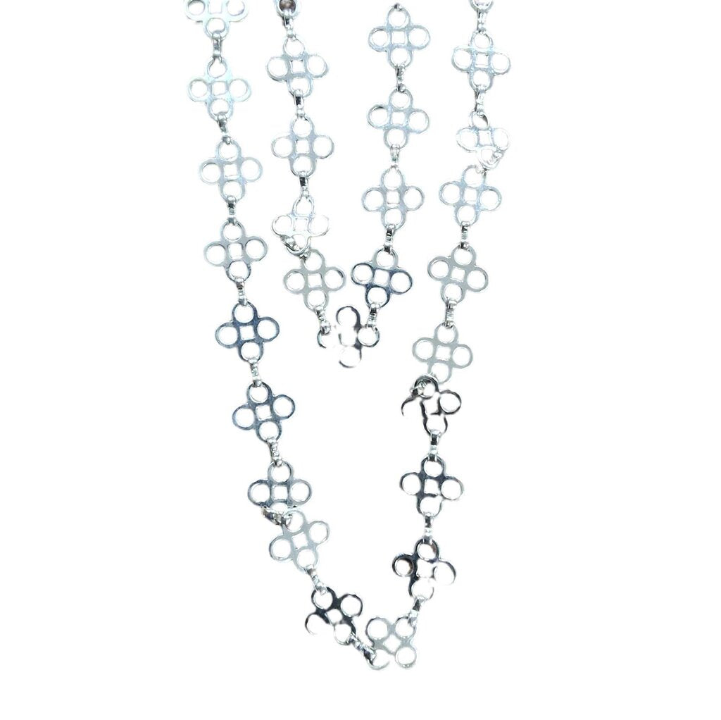 Tory Burch mini clover chain necklace