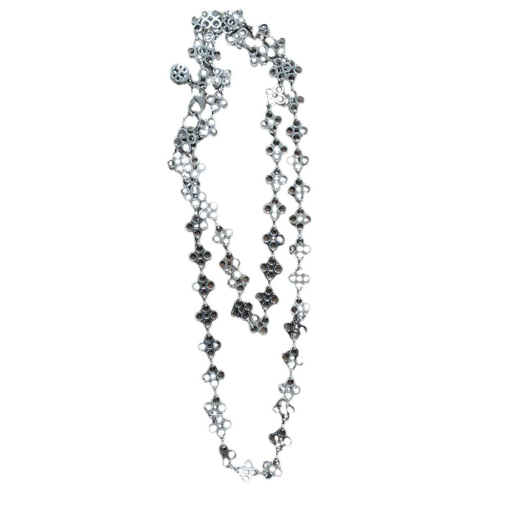 Tory Burch mini clover chain necklace