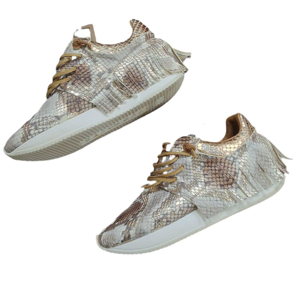 Esse ut Esse python sneakers/fringe