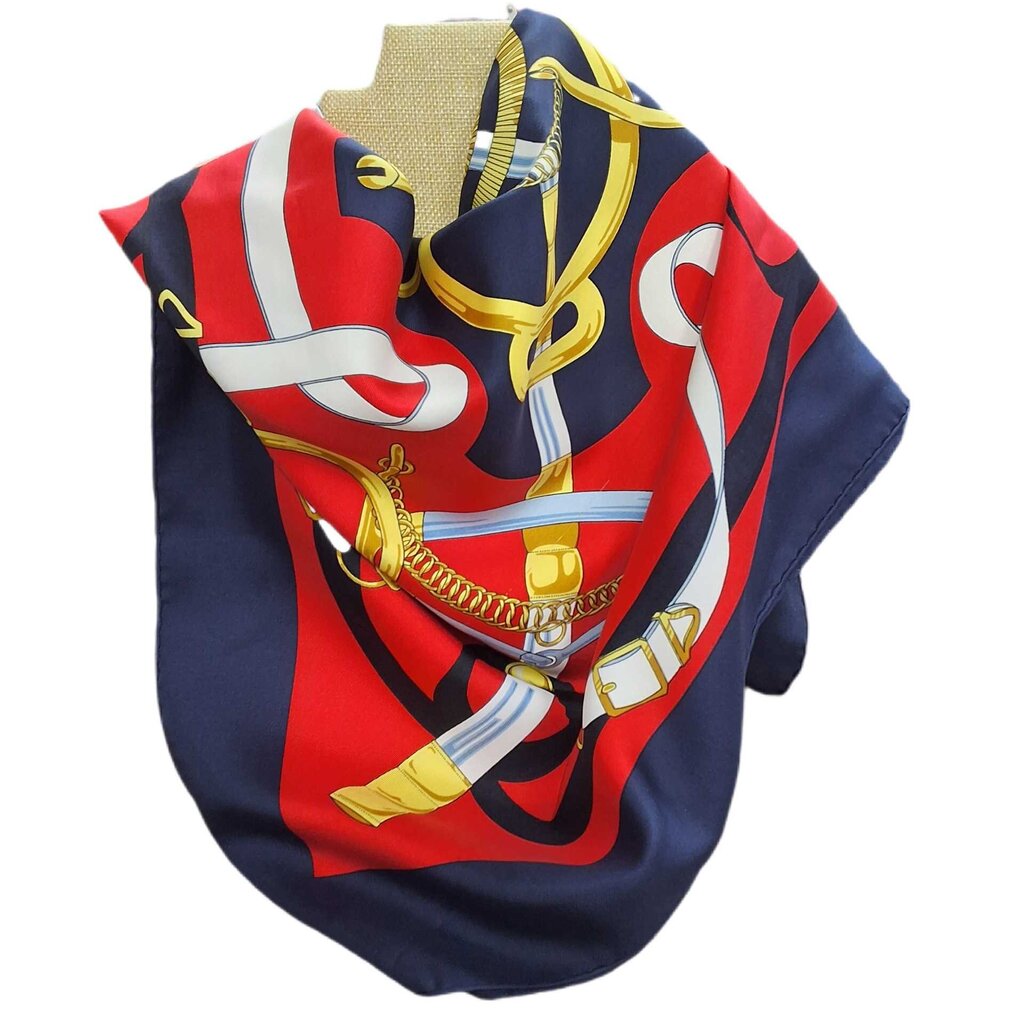 Hermes Silk Scarf/Straps and Swords