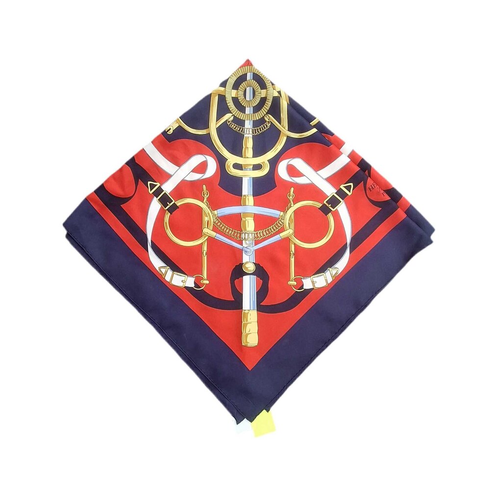 Hermes Silk Scarf/Straps and Swords