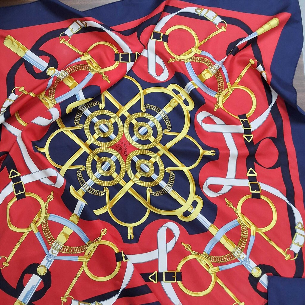 Hermes Silk Scarf/Straps and Swords