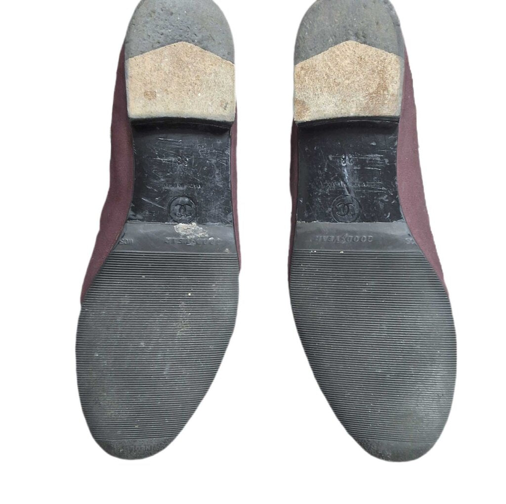 Chanel classic flat/2 tone