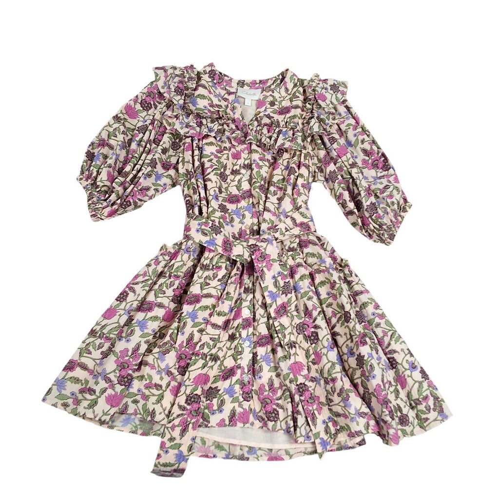 Cleobella puff short sleeve dress/floral