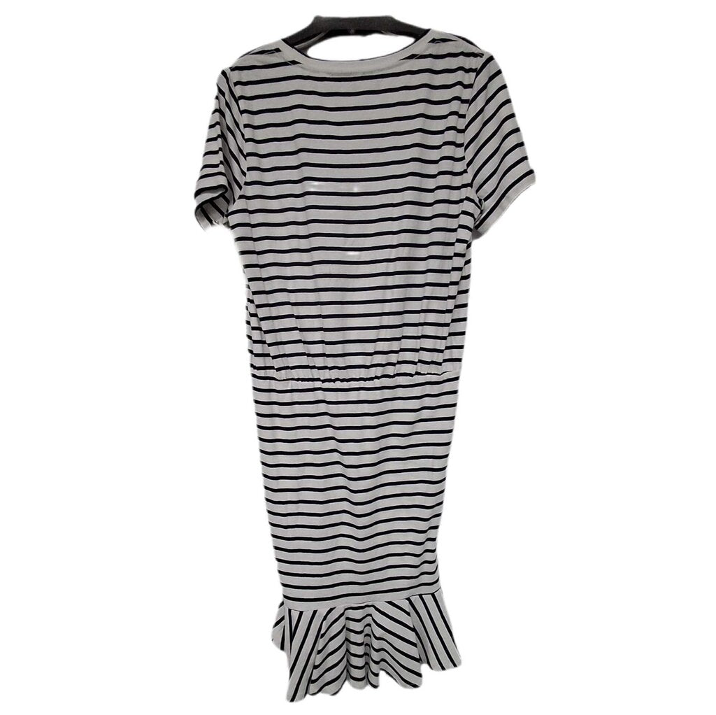 Veronica Beard short sleeve knit dress/stripe