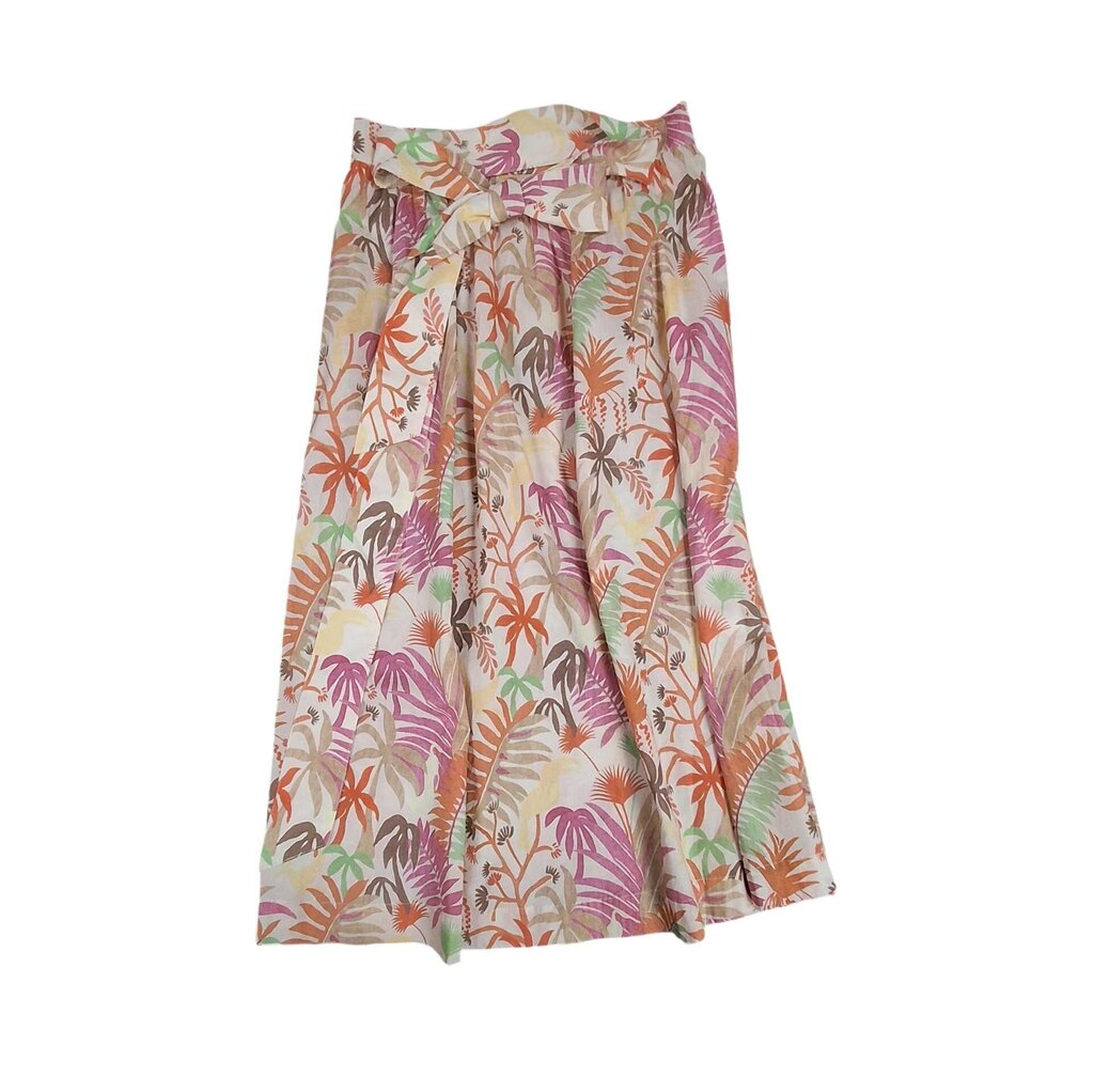McLaughlin wrap maxi skirt/fern & floral