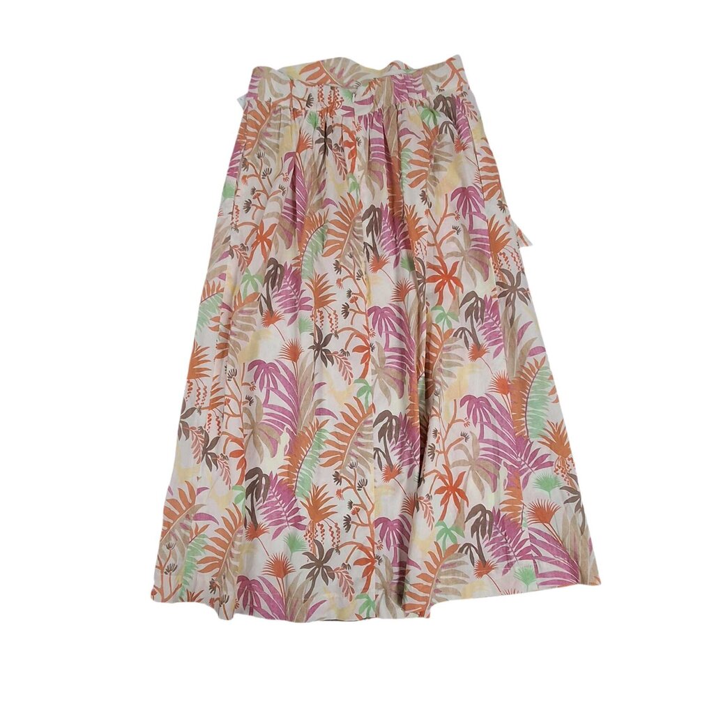 McLaughlin wrap maxi skirt/fern & floral