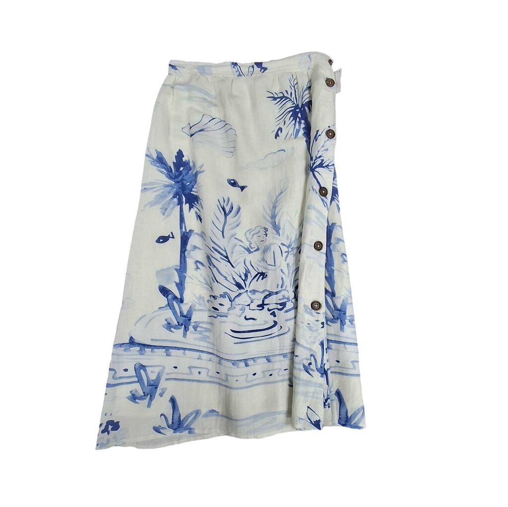 LaRoque linen long skirt/drawing