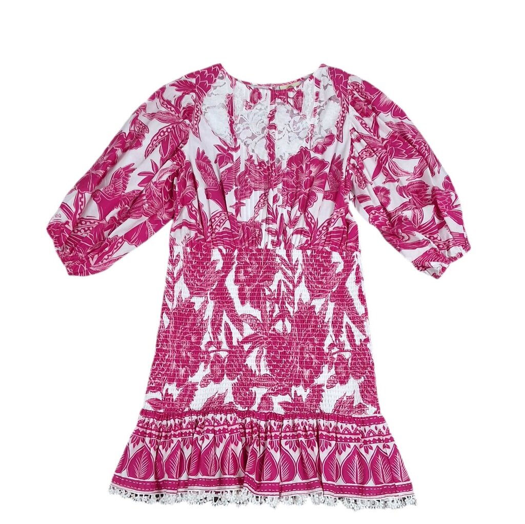Farm Rio short floral gathered dress