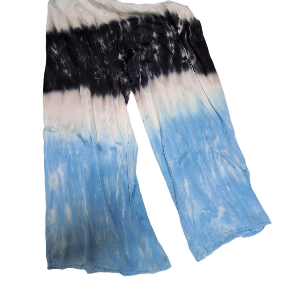 Stark sleeveless satin jumpsuit/abstract