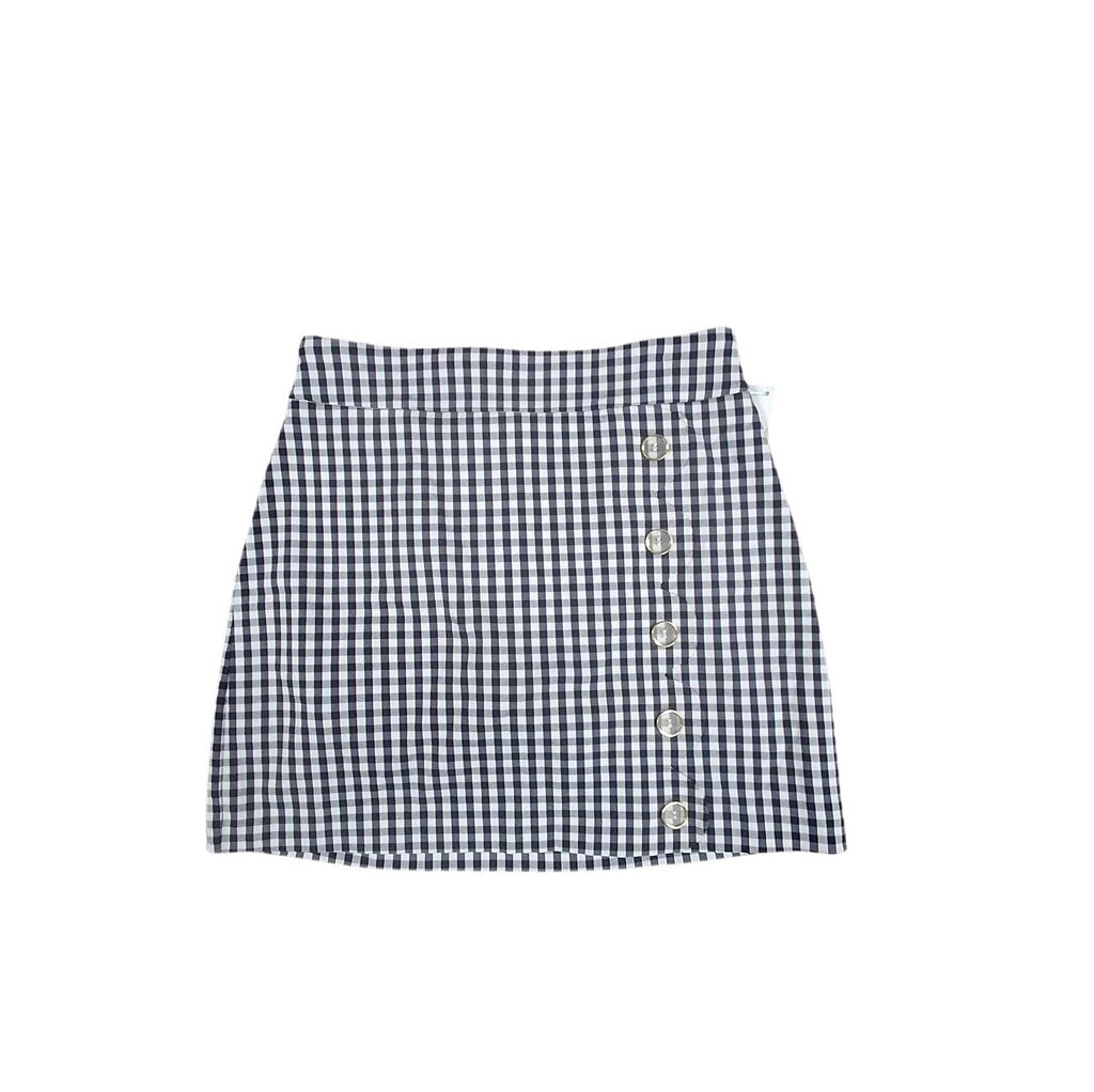 J Mclaughlin check skort/button+ scallops