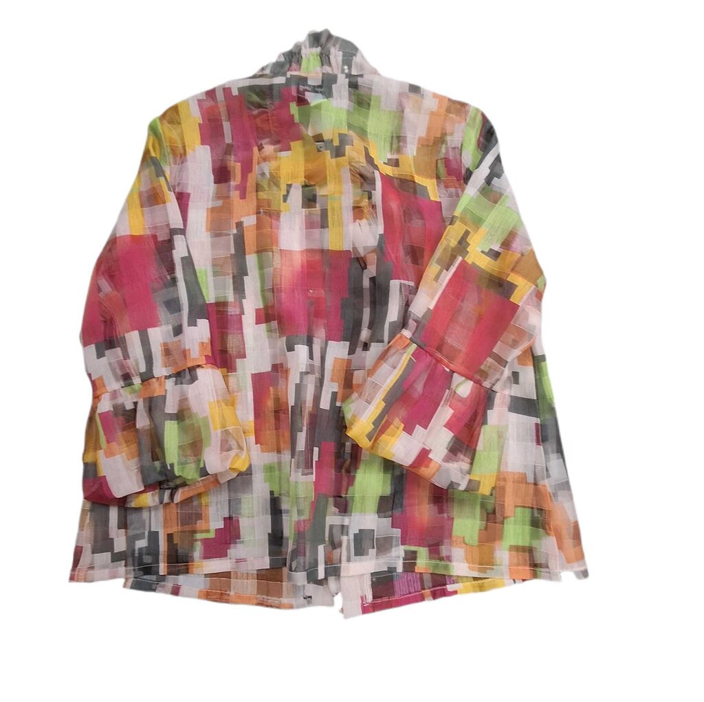Joseph Ribkoff sheer cocktail blouse jacket/abstract