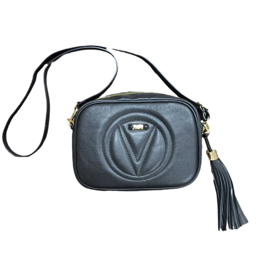 Valentino by Mario Leather Crossbody/Logo