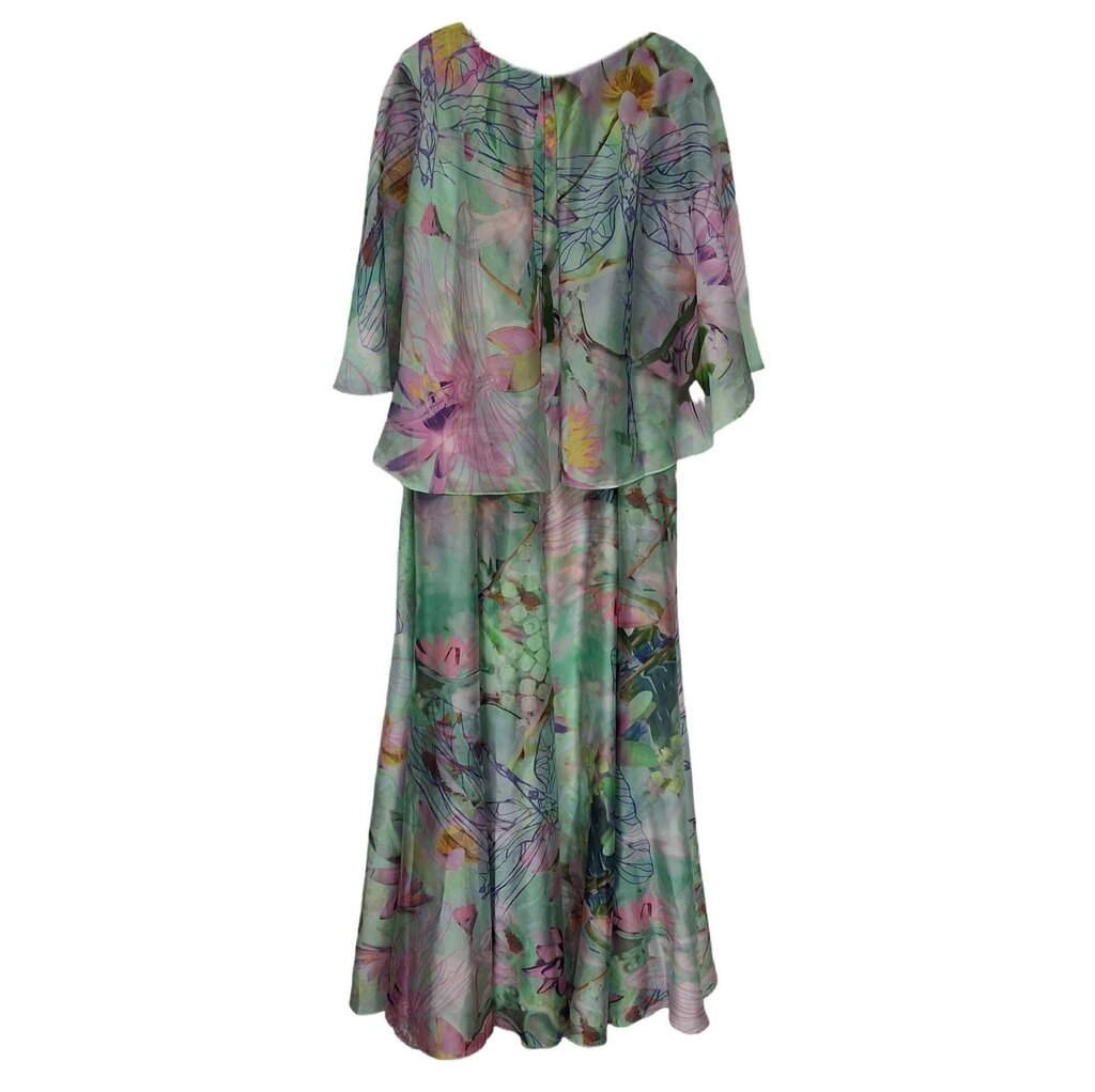 Marc cain floral gown/capelet